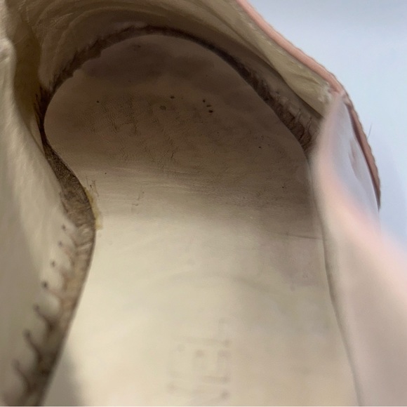 CHANEL Baby Pink Shiny Patent Leather CC Logo Espadrille Pull Ons EU 37 - Picture 5 of 12